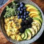 Energizing Scrambled Egg and Fruit Breakfast Bowl
