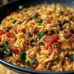 Ground Beef Orzo