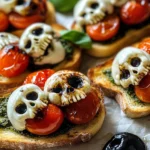 Halloween Bruschetta Appetizer