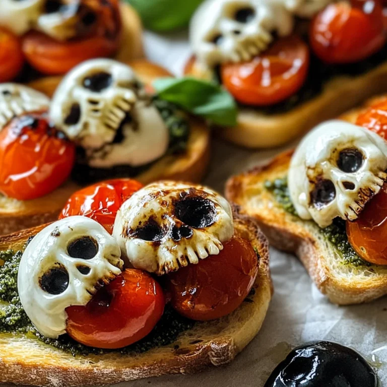 Halloween Bruschetta Appetizer