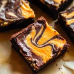 Halloween Cream Cheese Swirl Brownies