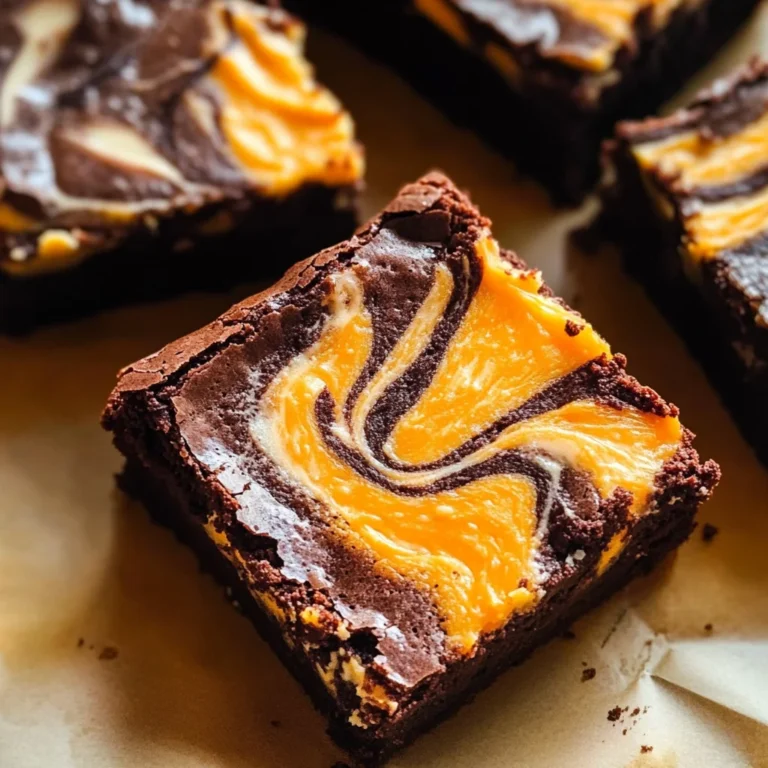 Halloween Cream Cheese Swirl Brownies