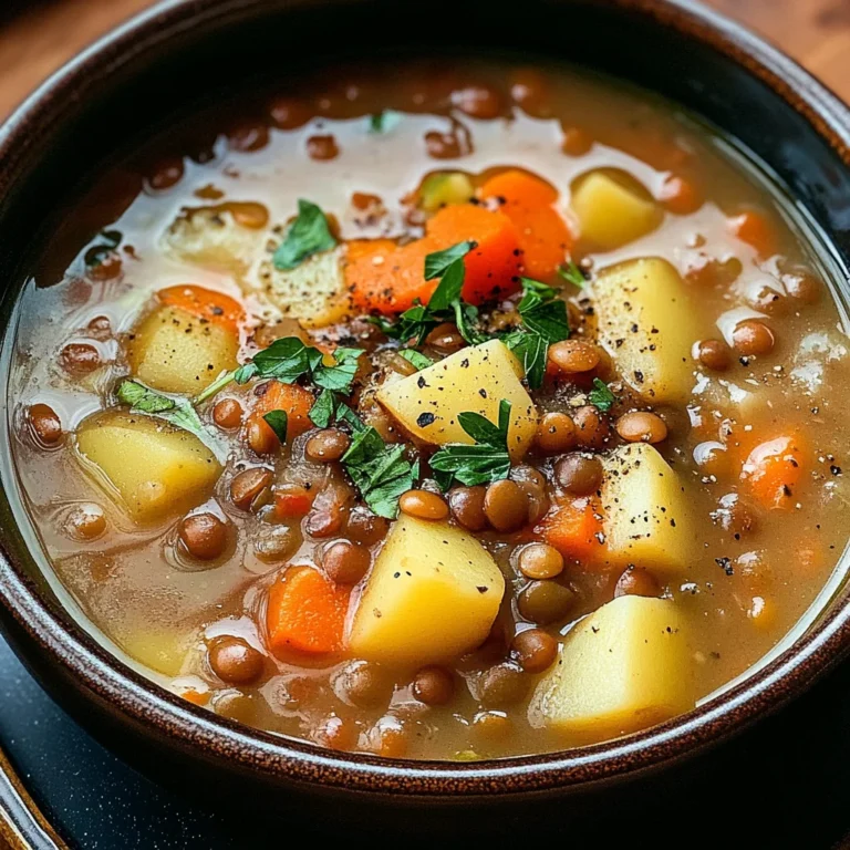 Hearty Lentil and Potato Soup