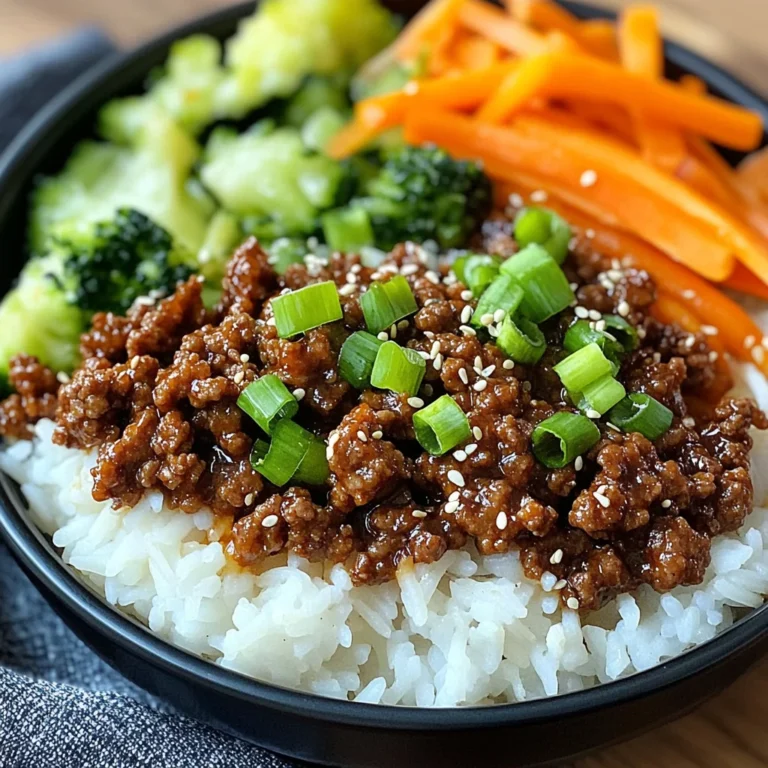 Korean Ground Beef Bowl