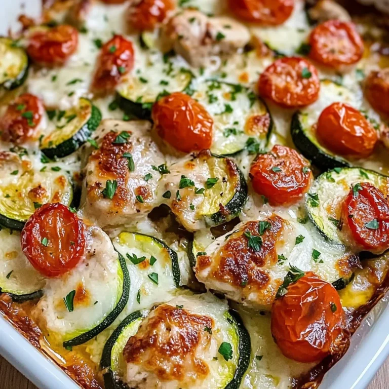 Mediterranean Chicken Zucchini Bake – Healthy, Flavorful & Easy!