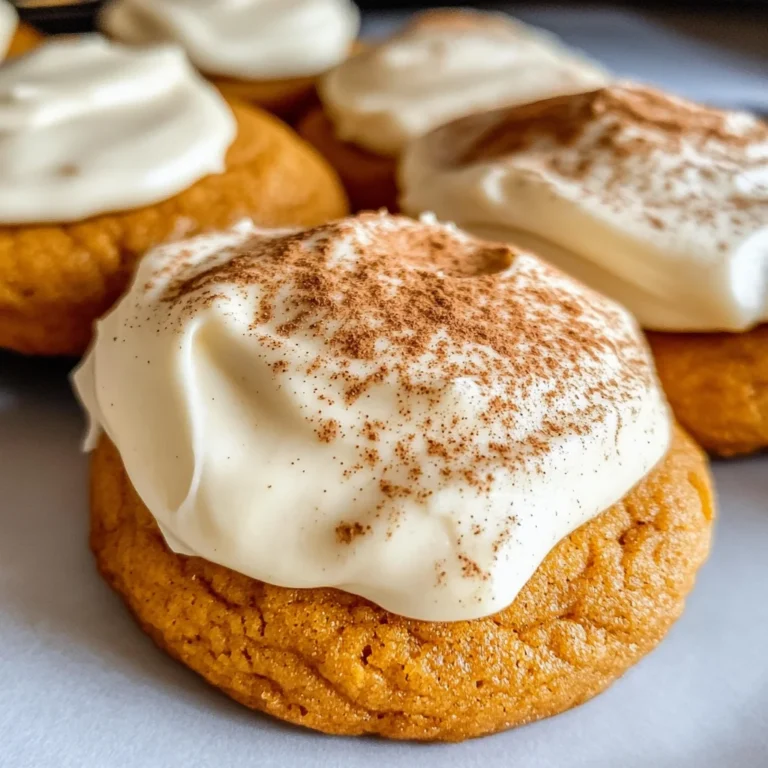 Pumpkin Cookies with Cream Cheese Frosting