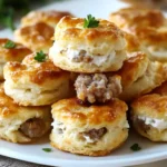 Sausage and Cream Cheese Biscuit Bites