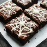 Spider Web Brownies