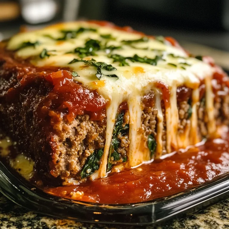 Stuffed Italian Meatloaf