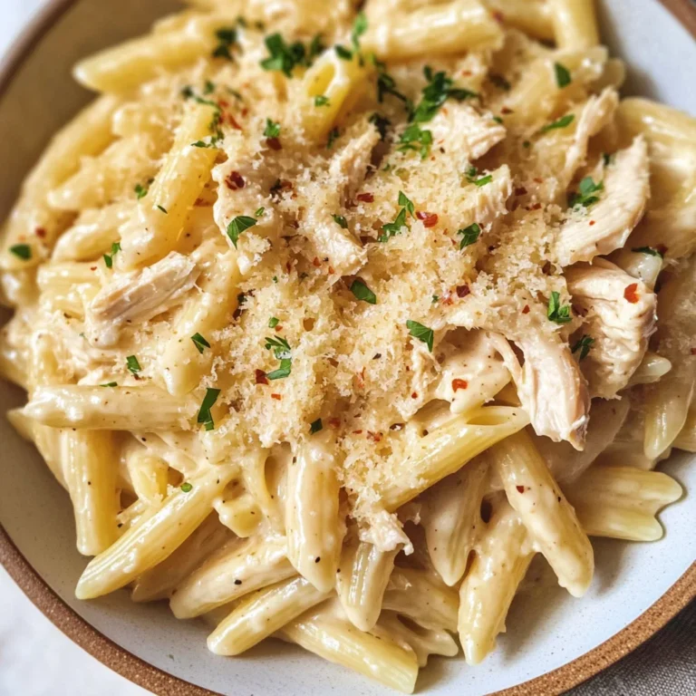 The Best Crockpot Garlic Parmesan Chicken Pasta Recipe