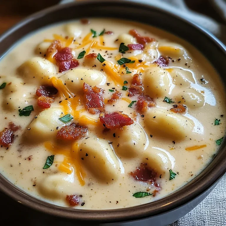 Turkey Bacon Cheddar Gnocchi Soup – A Rich and Creamy Comfort Meal