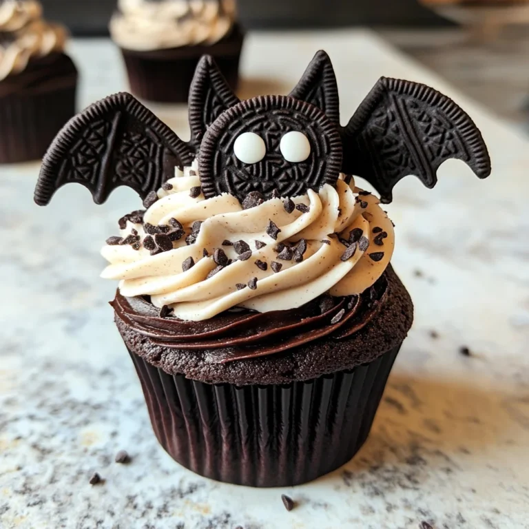 Vegan Oreo Bat Cupcakes